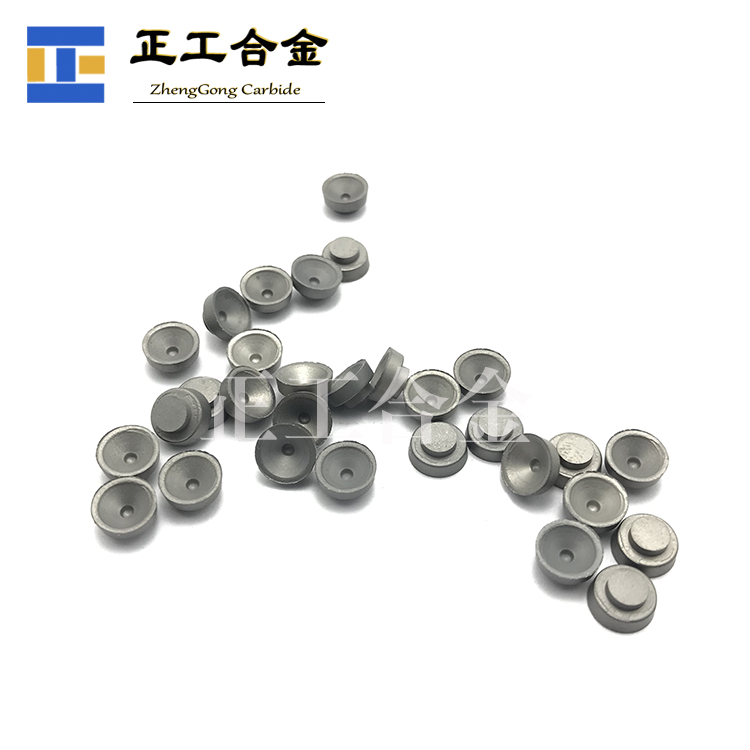 光学冷加工钨钴合金端子直径8*3.5mm带台阶耐磨块YG8钨钢嵌体