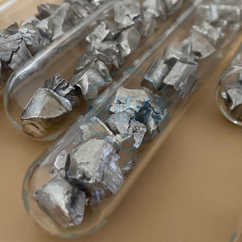 科研实验 稀土金属Tm 高纯 铥颗粒 块状 电子束镀膜蒸发料 可定制