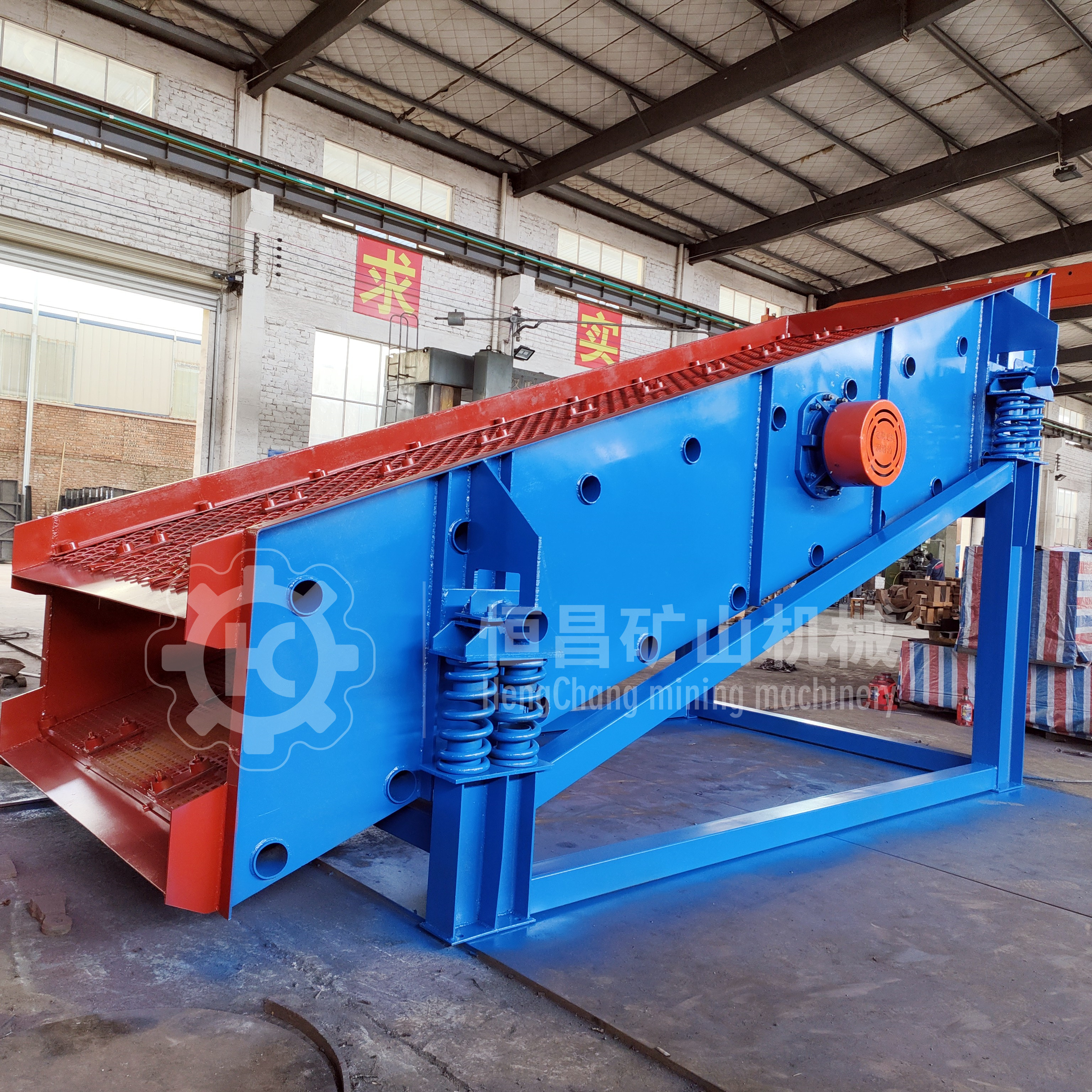 圆振动筛三轴水平震动筛矿石煤矸石筛选分级设备石子筛分机