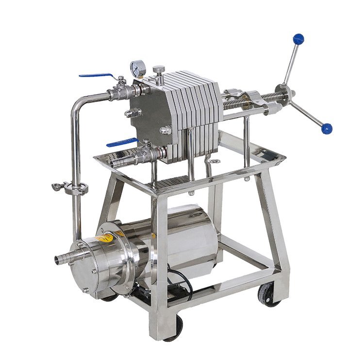 亿恩设备不锈钢板框过滤器食用油果酒全自动滤油器化工污水压滤机