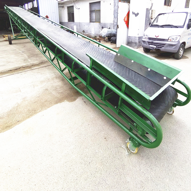 钢铁厂爬坡大倾角皮带输送机 玻璃波状挡边输送带