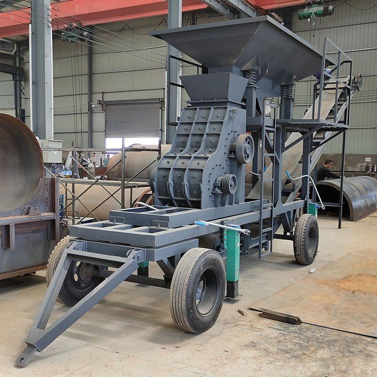 移动式双极破机 煤渣双极粉机 供应原煤破设备
