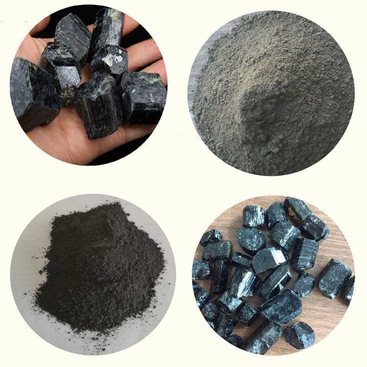 涂料纺织行业足贴泥灸用黑色电气石粉晶体研磨规格齐全