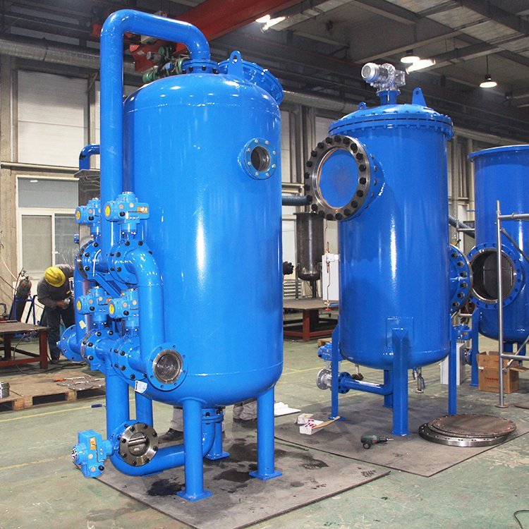 海特滤器 自动反冲洗多介质过滤器 立式碳钢结构 石英砂填料