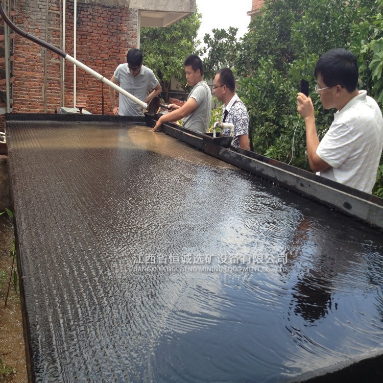 江西矿砂摇金床厂家 石城沙金选矿摇床 提供选矿实验