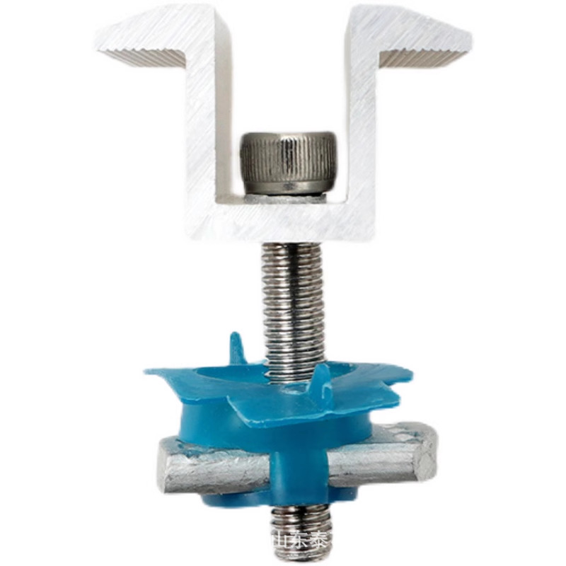 光伏铝合金中压边压 太阳能光伏电池板35高加厚边压块全套80mm