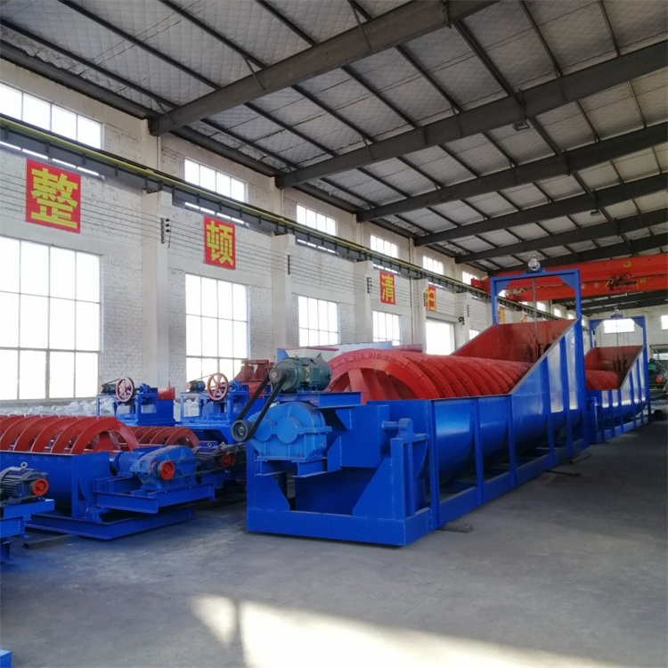 洗矿选矿设备蛟龙洗砂机 移动式流水线螺旋洗沙机
