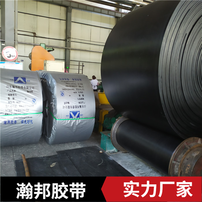 ep阻燃输送带 挡边耐磨工业皮带 承载能力强 瀚邦