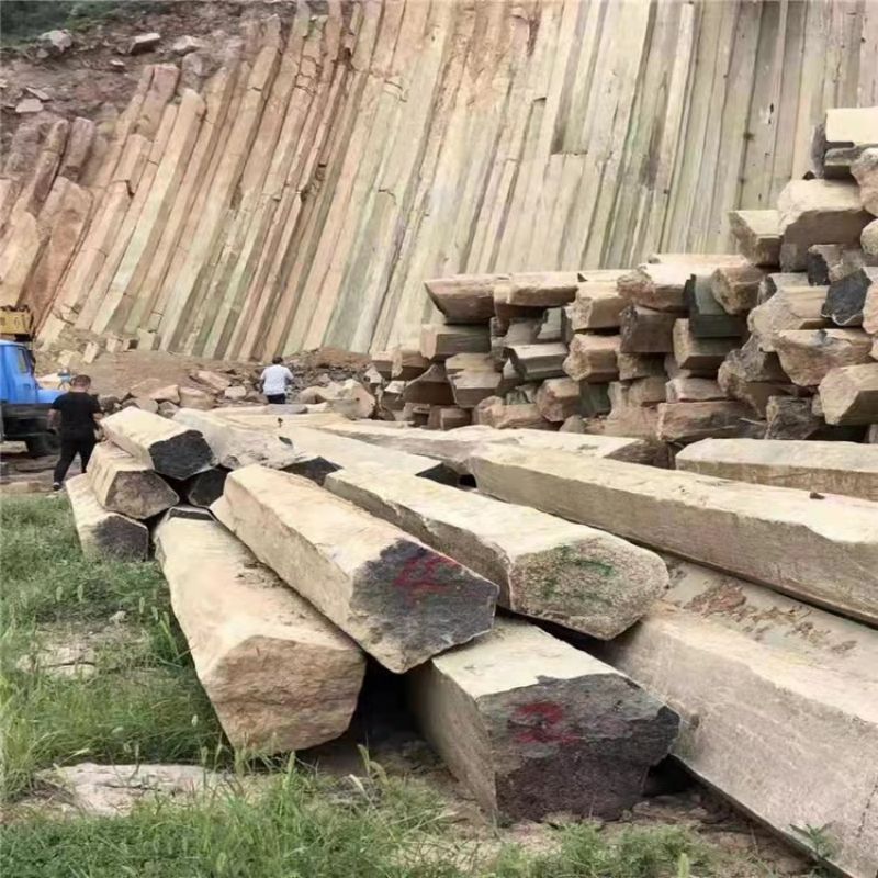 亿鑫供应 柱状节里石 石条 玄武岩六方石 可加工定制 假山石料