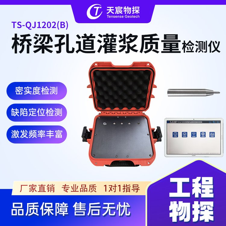天宸物探 桥梁孔道灌浆质量检测仪 激发频率丰富TS-QJ1202(B)
