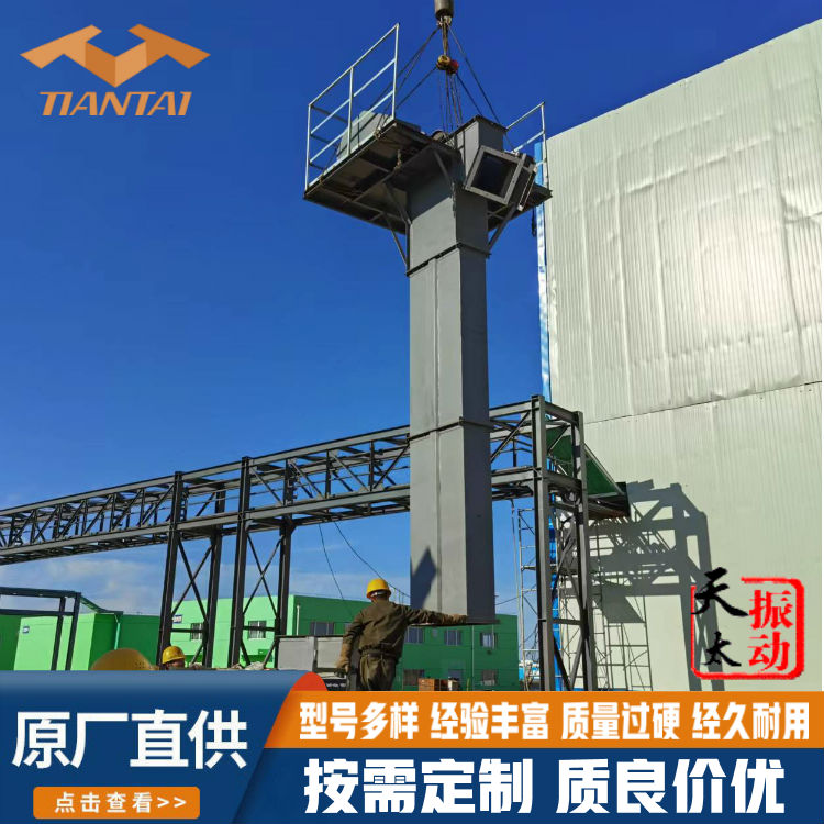 NE板链式耐高温斗式提升机 碳钢材质 活性炭石英砂输送 天太振动