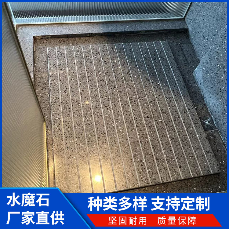 电视背景墙装饰 晶磨石 防静电水磨石 抗压防磕碰 厂家设计定制