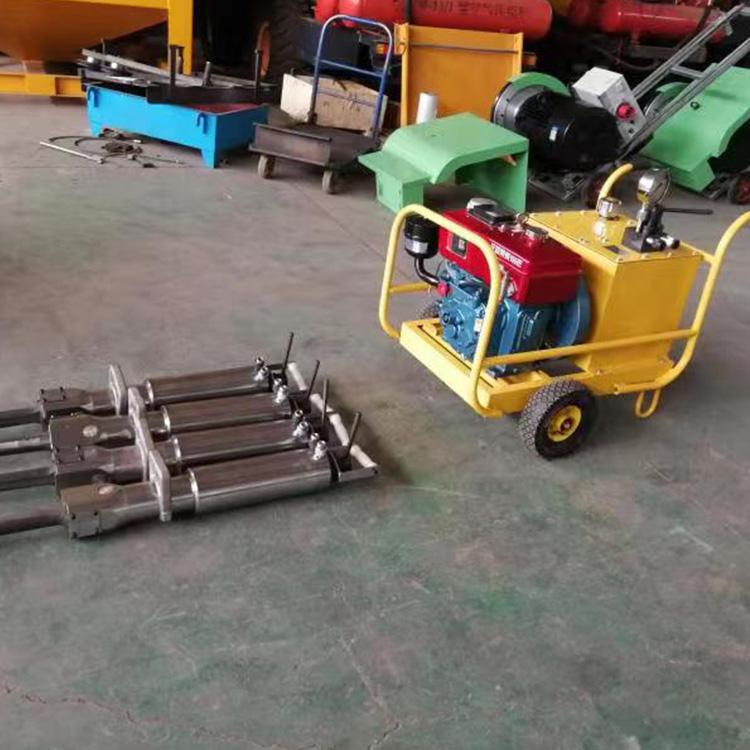 奥莱 电动液压岩石劈裂机 无噪音凿岩机 大理石矿山开山劈石机器