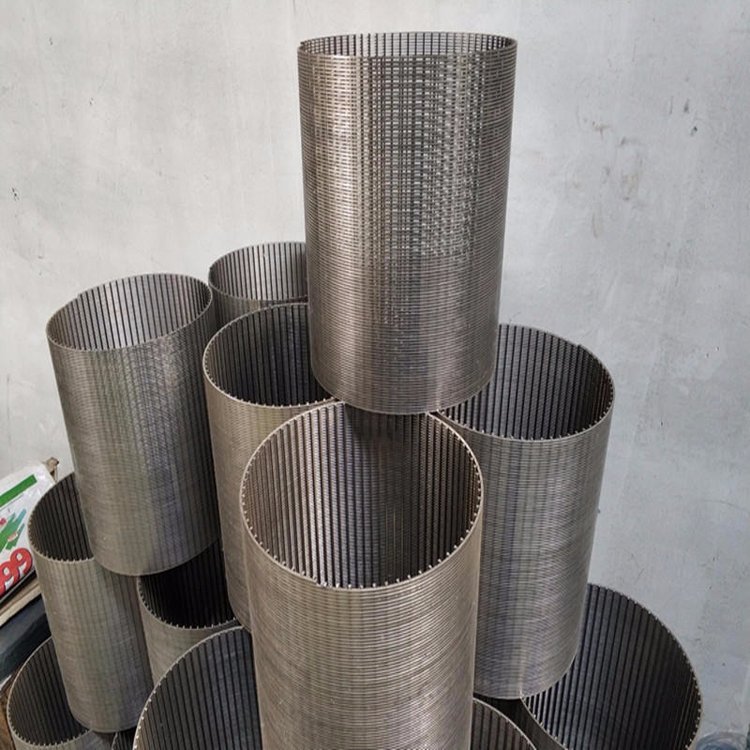 养殖场用固液分离机筛网 楔形丝筛网 不锈钢条形筛网 过滤筛桶