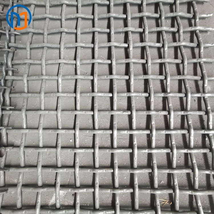 耐磨65锰钢方孔编织弧形筛网片 弯钩包边钢丝网片 45号钢矿筛网