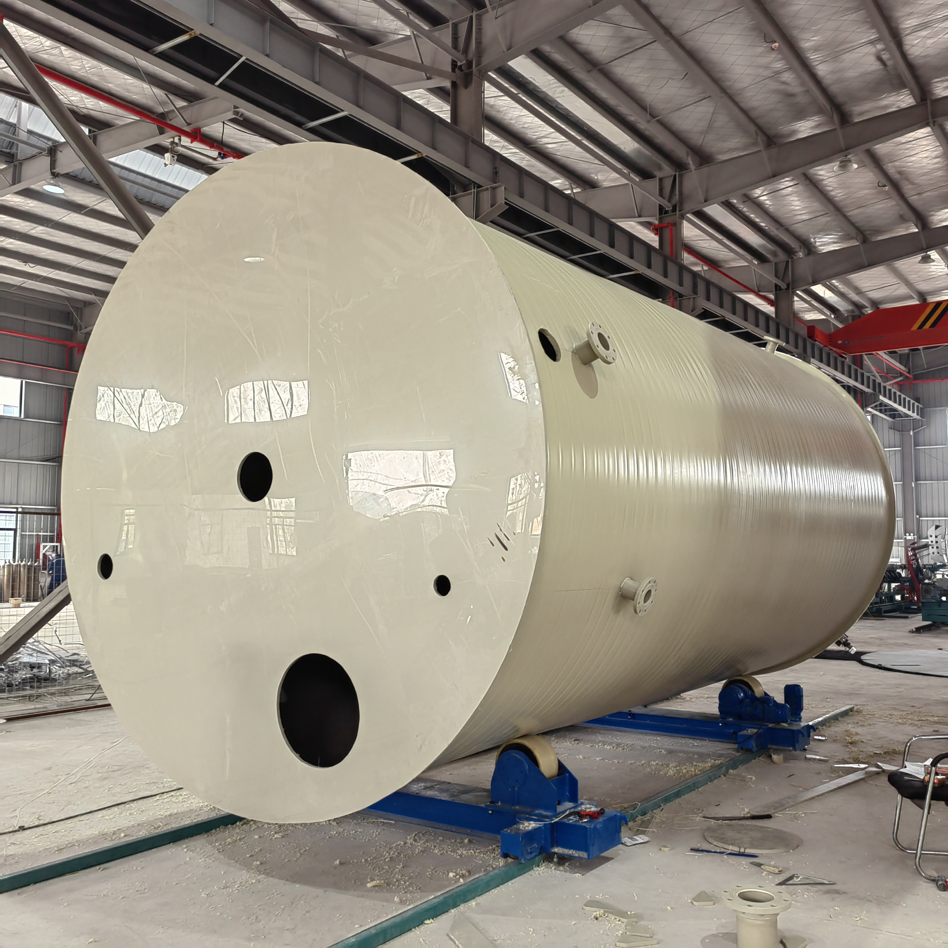 华昇10立方PPH搅拌罐水溶液搅拌槽 pp碱液储气罐配制 高效耐用