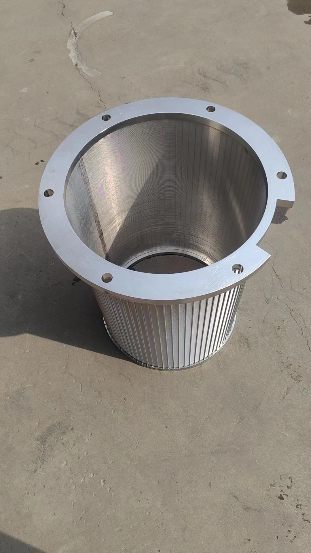 刮刀式自清洗过滤器滤网 不锈钢法兰楔形网筛网 约翰逊绕丝筛筒定制