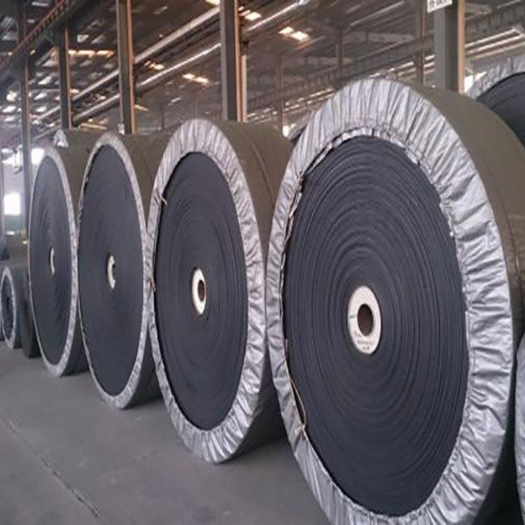 厂家批发黑色防静电ep阻燃输送带强力矿用整芯pvg阻燃输送带定制