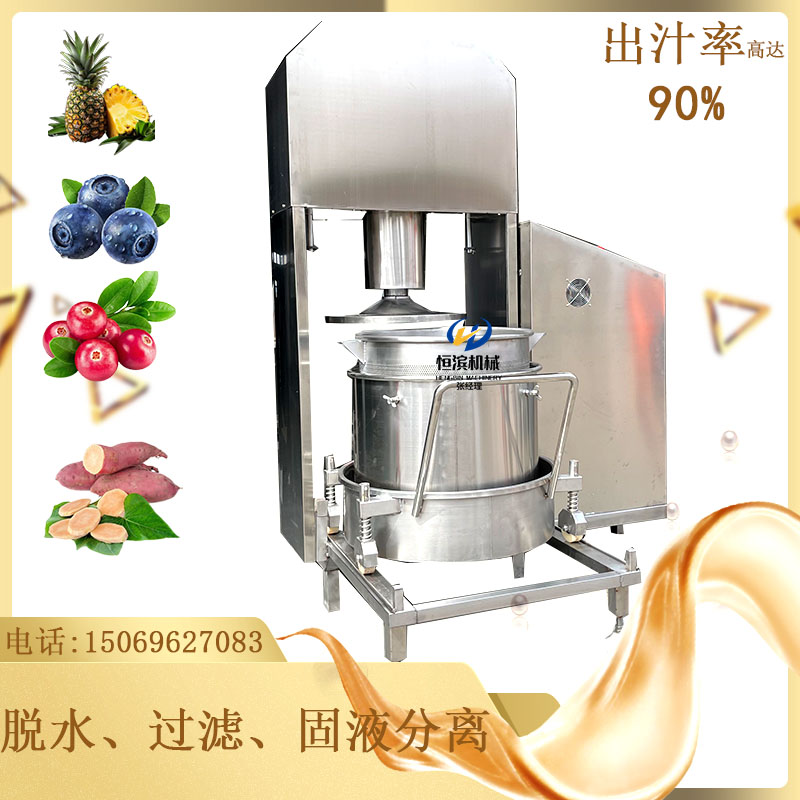 板蓝根青叶液压压榨机 植物叶茎粗纤维压滤机 葡萄酒提纯过滤脱水机