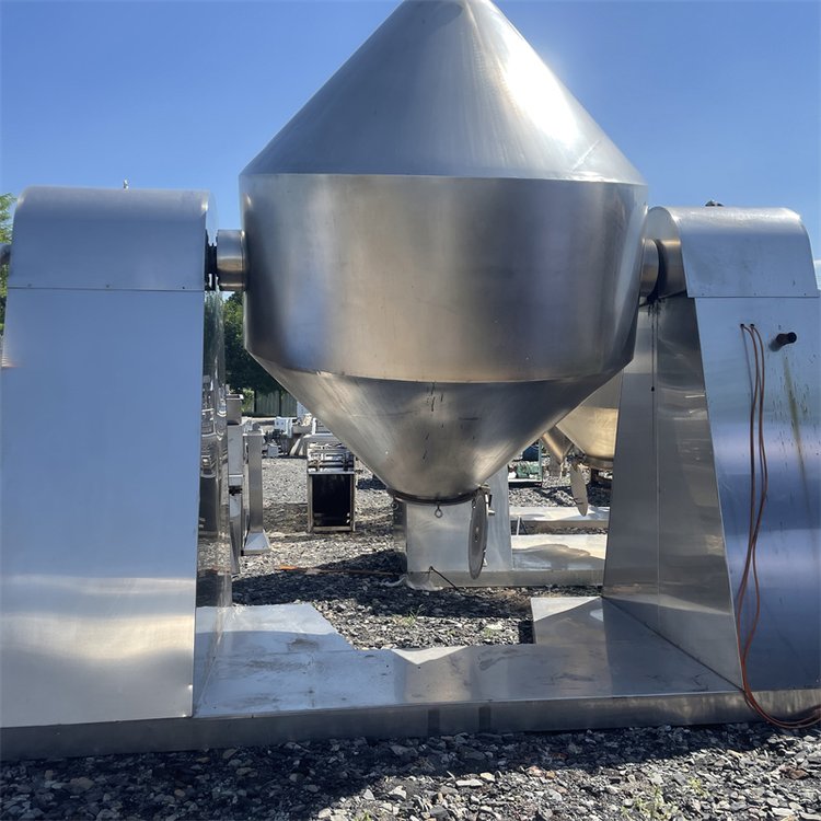 二手双锥干燥机 搪瓷回转真空颗粒粉末烘干机 操作简单运行稳定