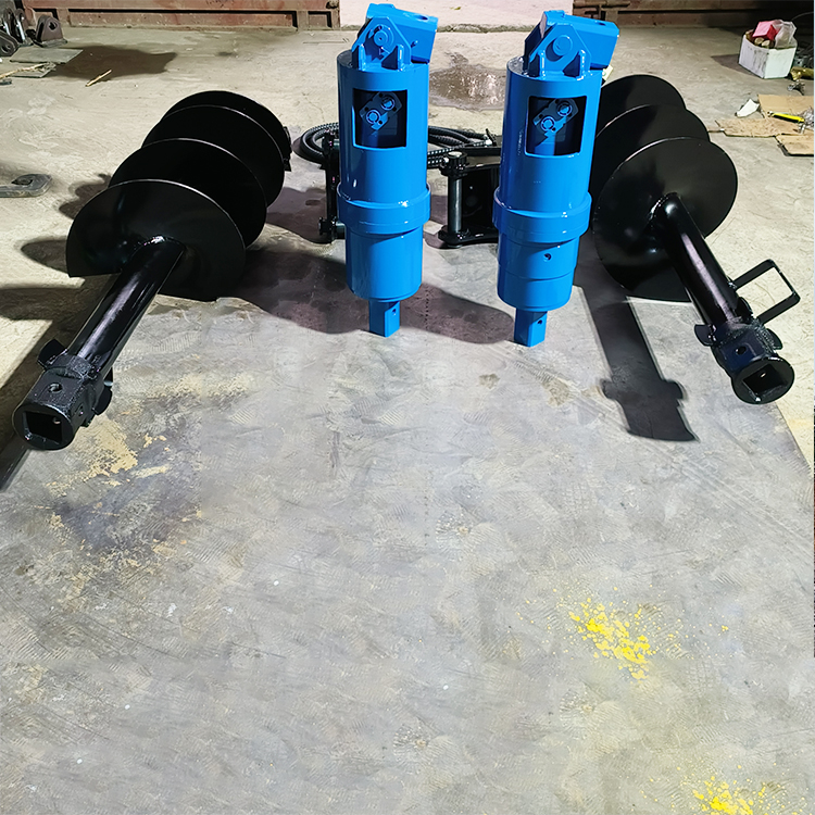 工地旋转钻孔机液压螺旋钻机 厂家挖掘机改液压螺旋钻设备