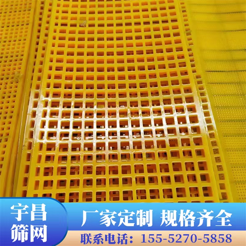 高耐磨聚氨酯筛网 矿山泥砂筛分 脱水牛筋网板 定尺定做 宇昌网业