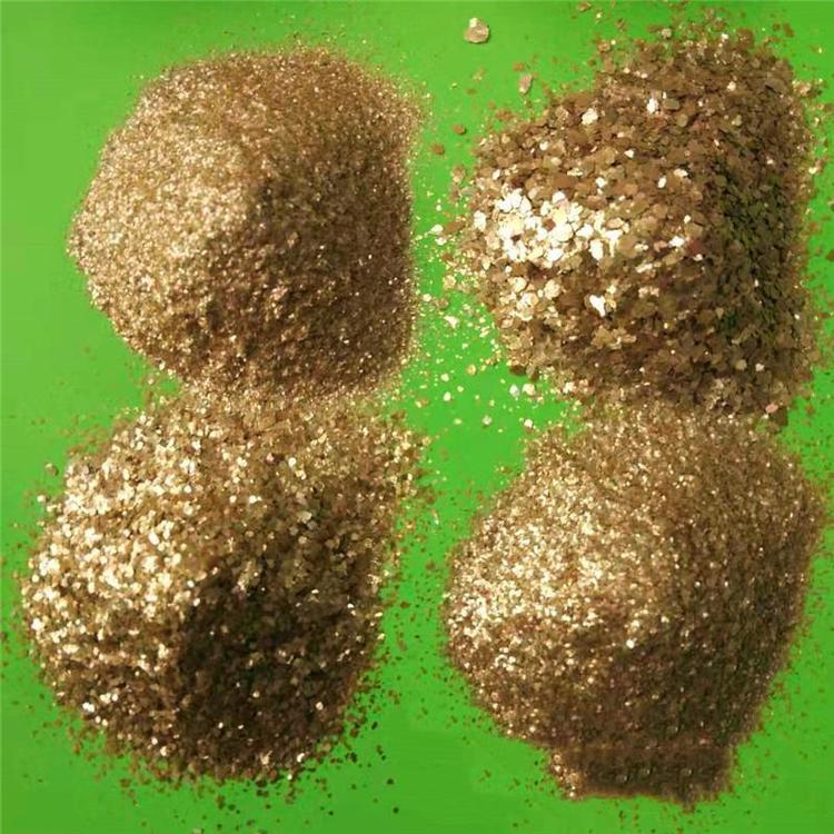工业级黄金云母粉 黄金粉 闪彩色珠光粉 高温酸碱云母 万竹矿业