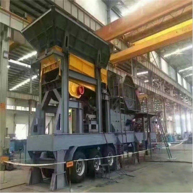 移动破及筛分设备 大型移动建筑垃圾破站 可以移动破的建筑垃圾粉站 博之鑫建筑垃圾粉机移动破站
