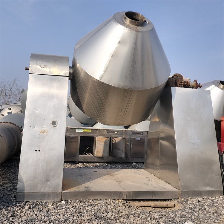 二手搪瓷双锥干燥机 真空干燥设备 不锈钢回转式干燥