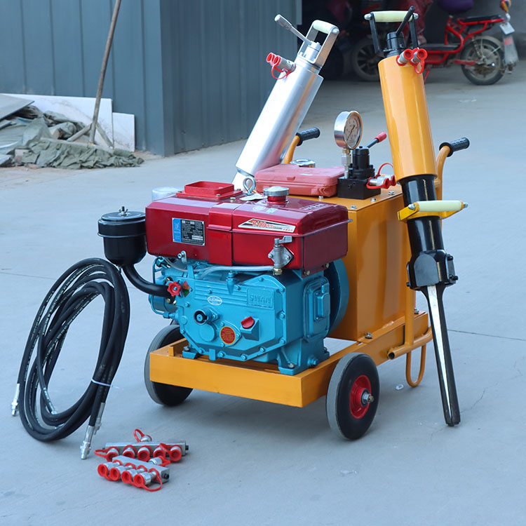 柴油劈裂机 无噪音凿岩机 电动液压岩石劈裂机器