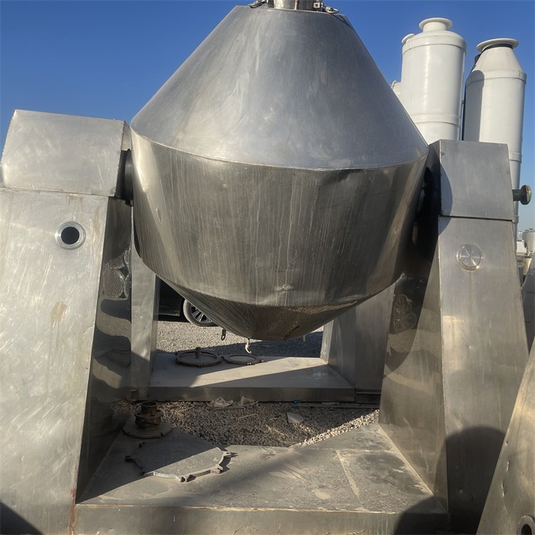 二手搪瓷双锥干燥机 化工真空回转粉料粒状烘干机 操作方便