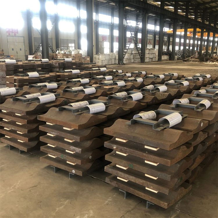 橡胶锰钢衬板 矿山设备破机配件 高锰钢铸板 硬度高韧性好