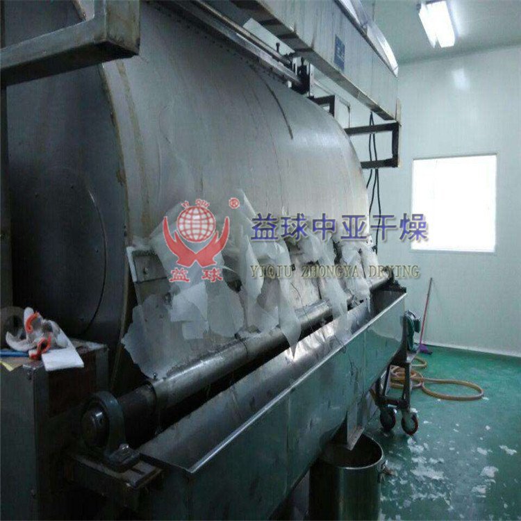 海藻晶干燥机，海藻加工生产烘干设备，滚筒刮板干燥机