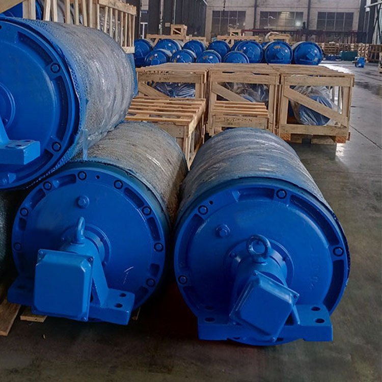 带宽500-320-1.5KW-0.8M/S带拉紧电动滚筒 工厂源头速供