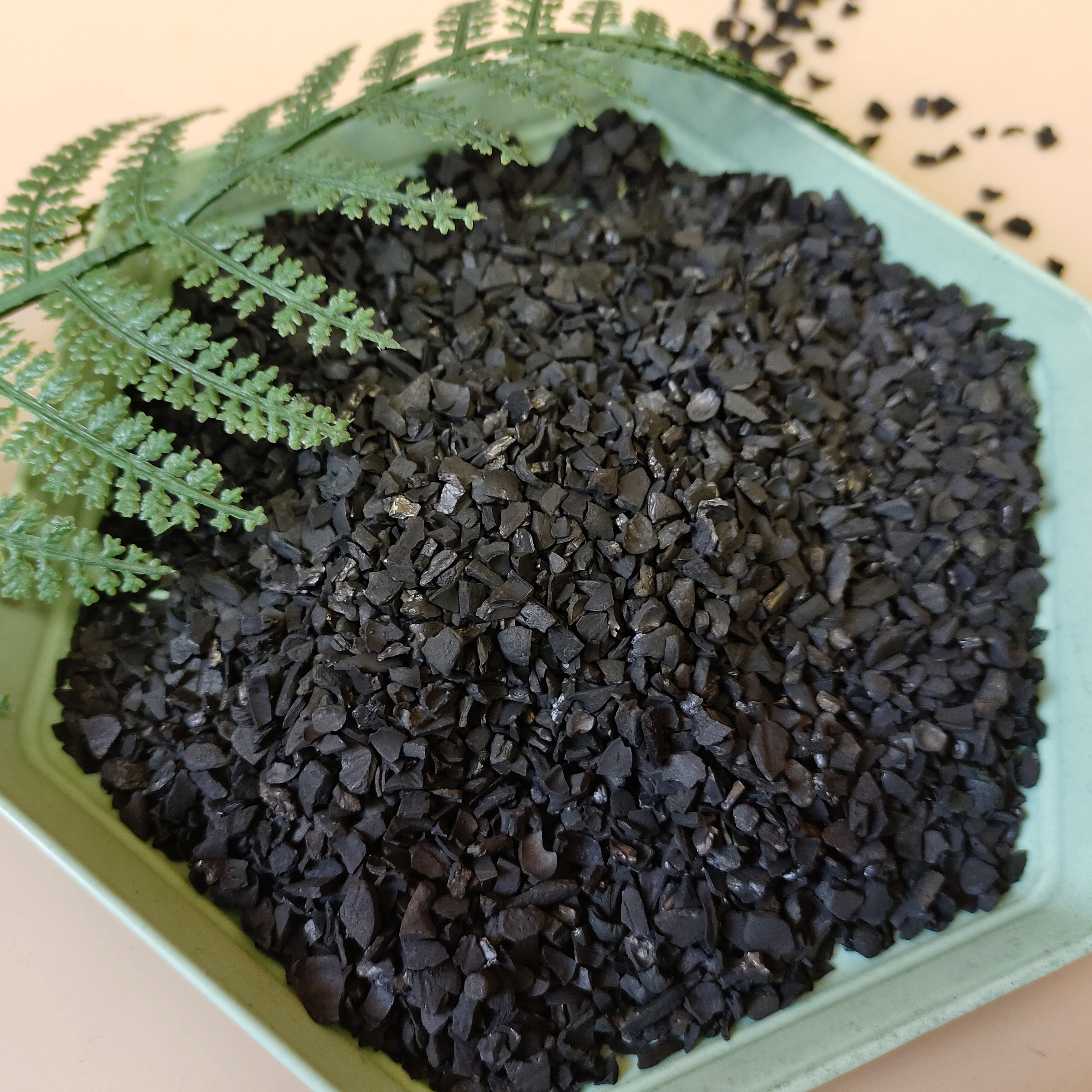 1-2mm椰壳炭 高碘值 原生炭 企鑫 空气净化椰壳活性炭