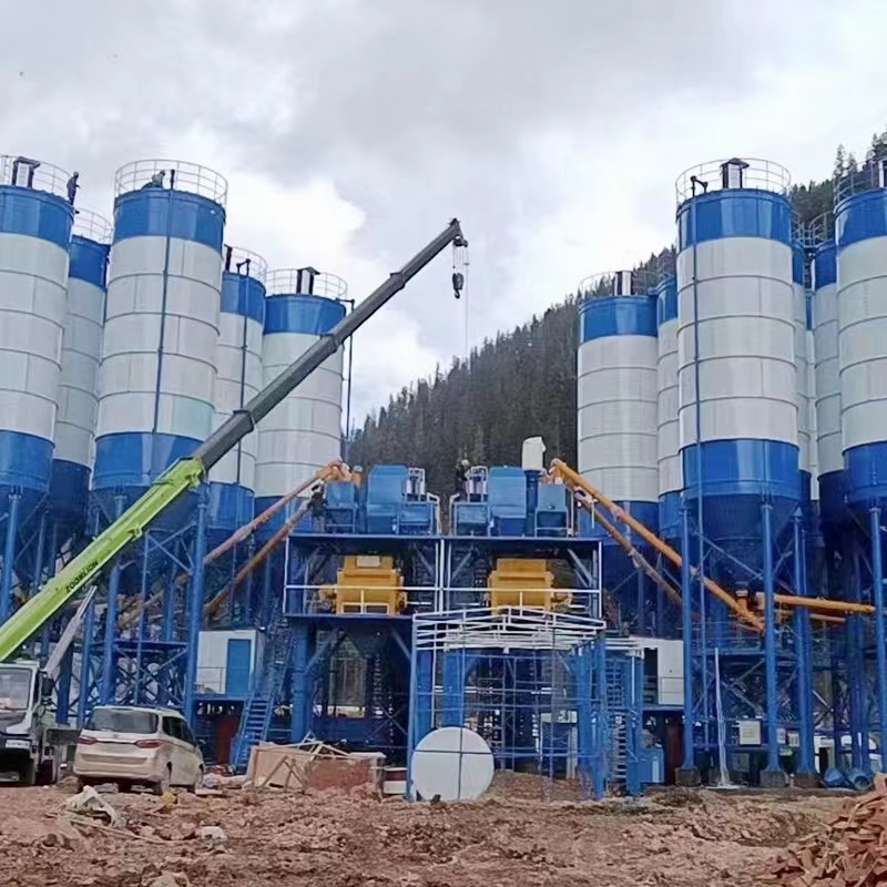 厂家工程商混混凝土搅拌站 免基础商砼拌合站 1000混泥土搅拌机