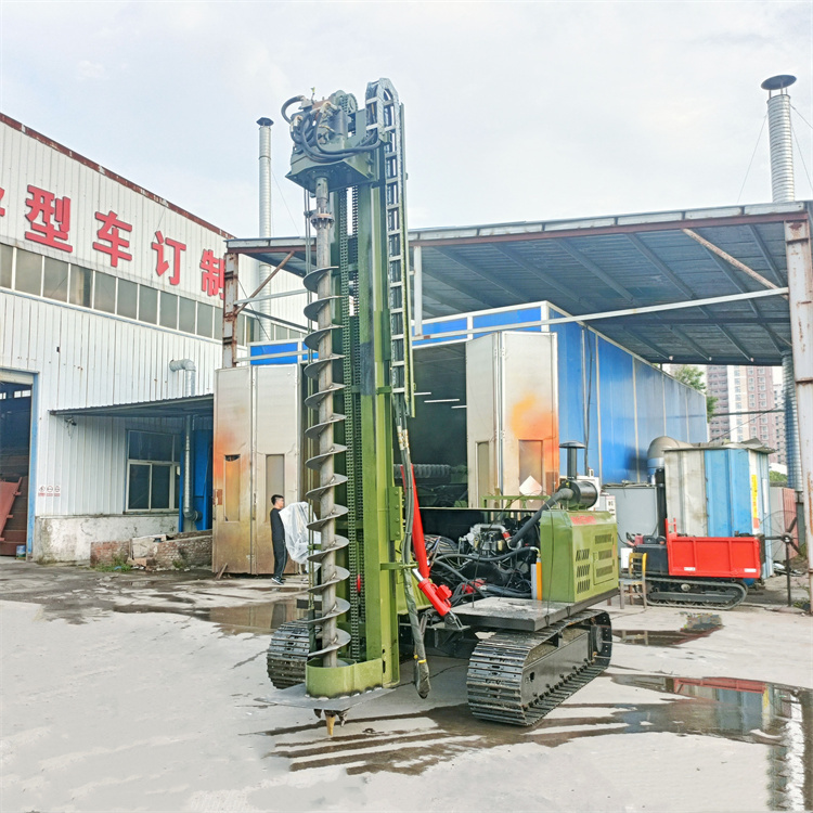 桥梁工程光伏打桩机 双液压钻孔机 多功能压桩机