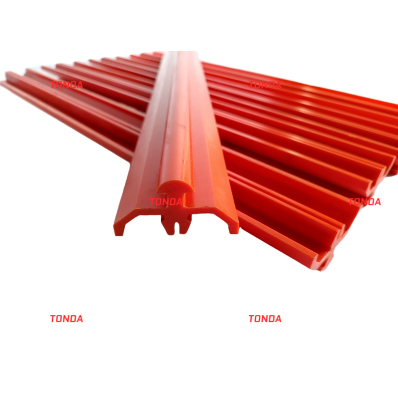 腾达聚氨酯轨座矿用振动筛筛板安装轨道牛筋筛网固定配件