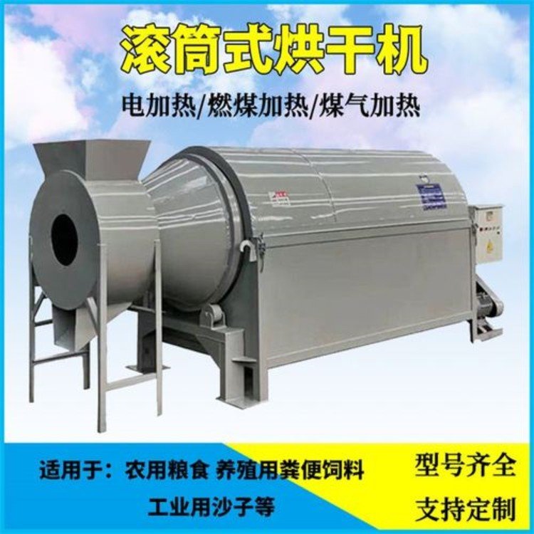 电加热锯末木屑烘干机 椰糠椰绒小型滚筒烘干设备 干货草药干燥机