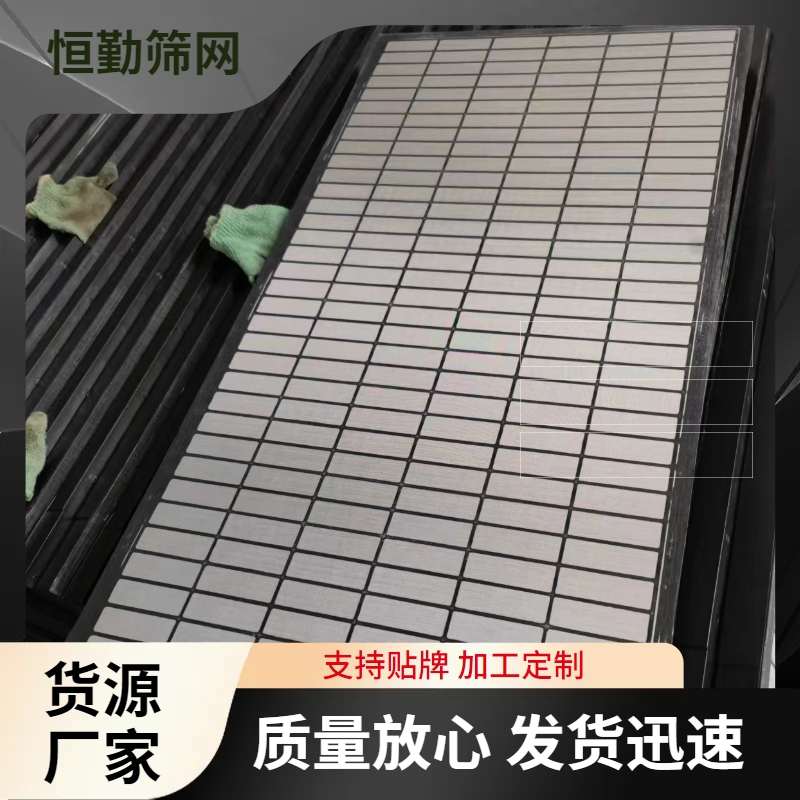 恒勤1165*585*40石油注塑框架型钻井泥浆过滤不锈钢筛网厂家供应