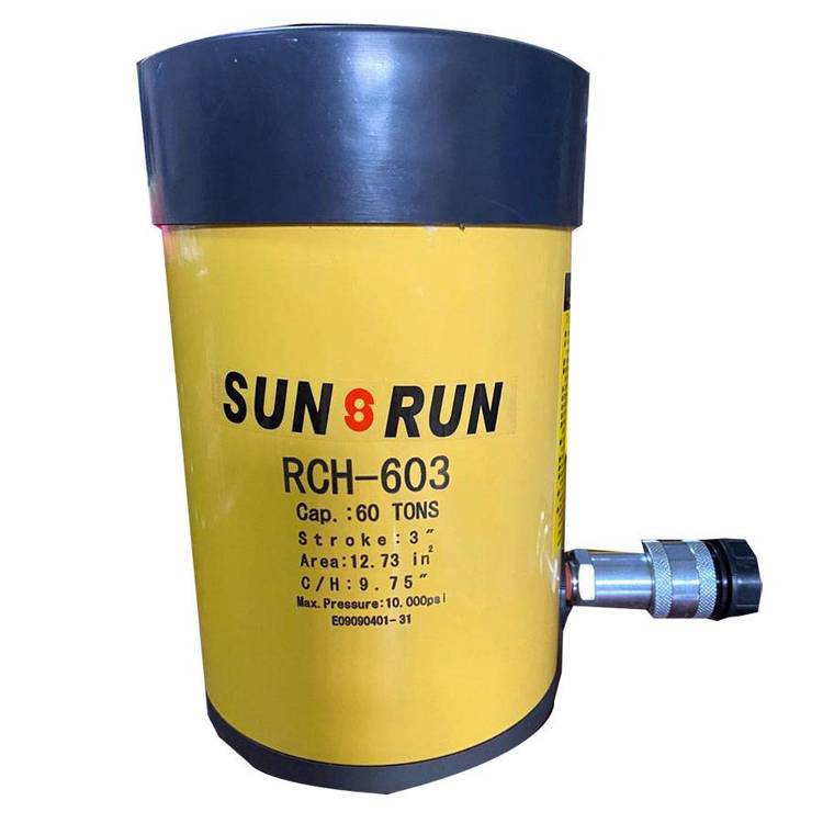 供应60吨巨轮兴RCH-603液压中空千斤顶 SUNRUN液压油缸