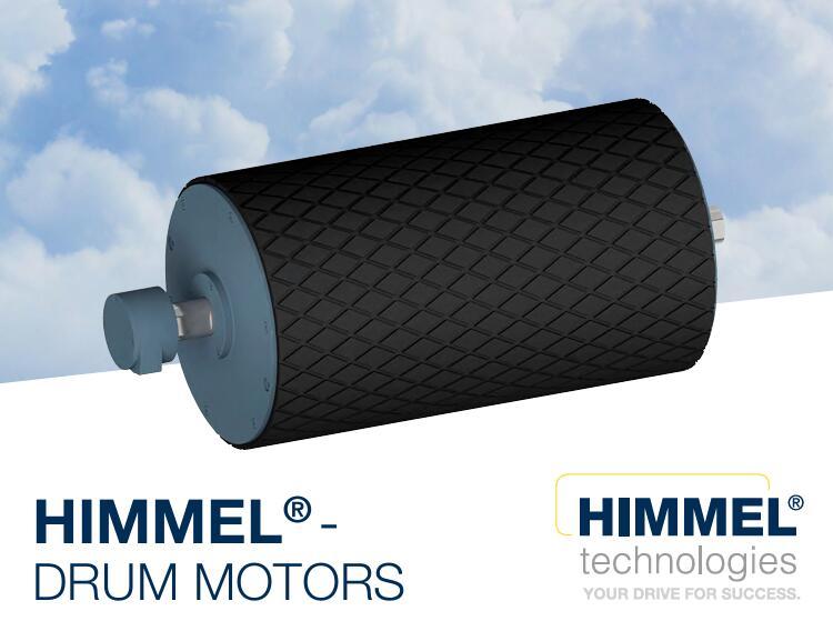 HIMMEL电动滚筒系列用于驱动固定式移动式输送带