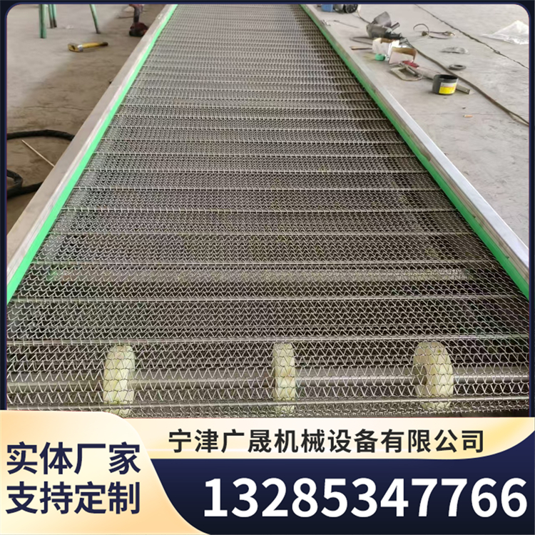 网带输送机 海鲜速冻板链清洗流水线 低噪音易清洁