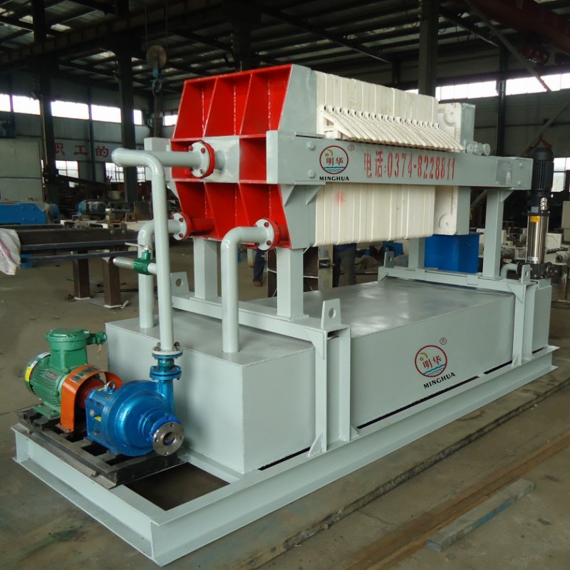 环保设备污水处理 隔膜全自动 液压压紧压滤机 明华厂家供应