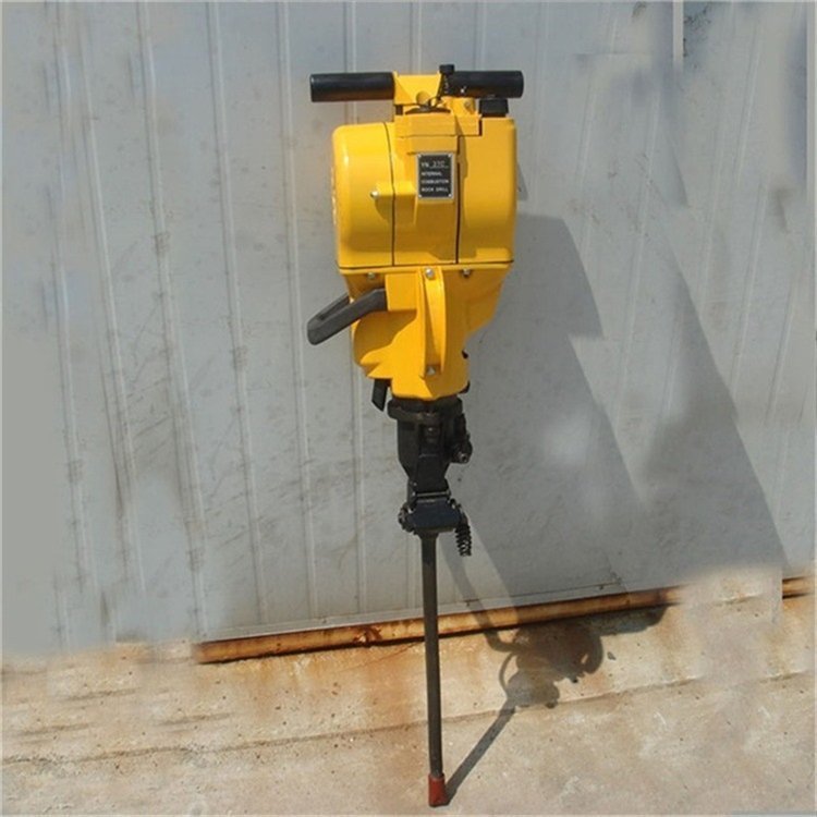 小型手持式内燃凿岩机岩石矿山开采破稿凿孔劈裂钻孔机