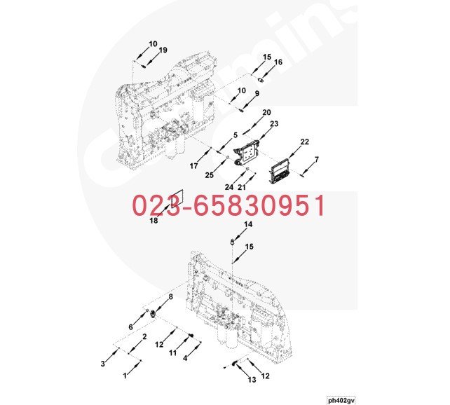 朝阳市Cummins康明斯柴油发动机 4924704-20 六角螺栓 M240 船机