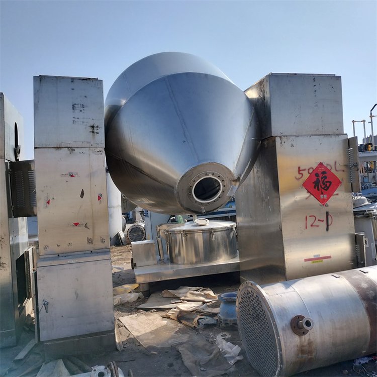 二手双锥干燥机 搪瓷回转式干燥设备 用途广泛