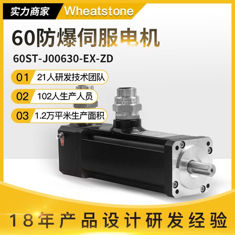 200W防爆交流伺服电机 60系列国产防爆伺服电机 惠斯通供应