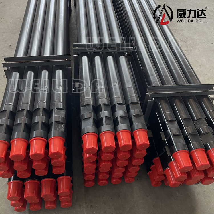 威力达冲击式钻机钻杆 地质钻具 89mm直径 喷漆处理