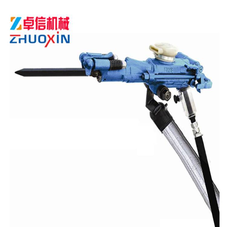 YT28型气腿式风钻凿岩机配件双级气腿风动凿岩机矿用凿岩钻孔机